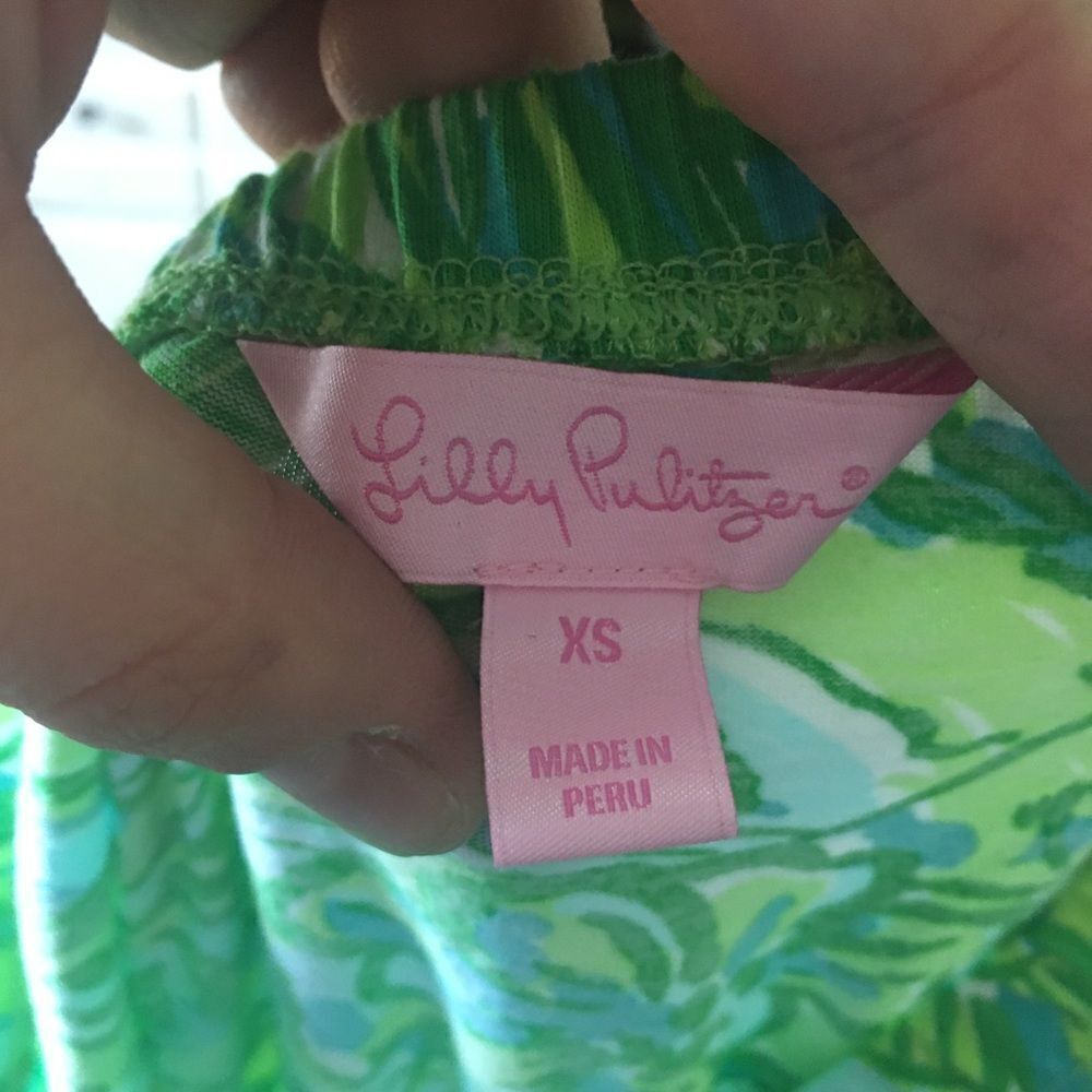 Lilly Pulitzer Fresh Citrus Green Parrot Windsor - Picture 2 of 3